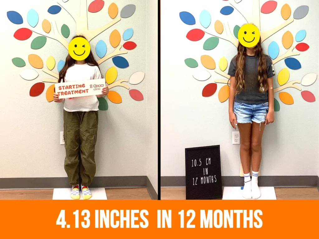How puberty blocker and growth hormone therapy work together at I Grow Clinic to maximize a child's remaining growth window.